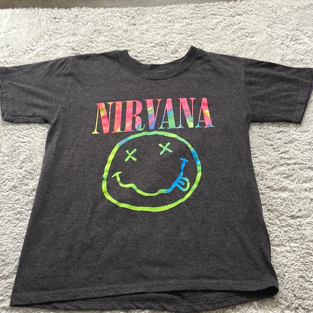 black short sleeve nirvana shirt from target
